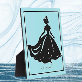 Magische Prinzessin Sillouette Personalisiert druc Fotoplatte
