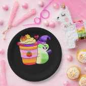 Magische Pumpkin Gewürztrank Latte Lover Pappteller (Party)