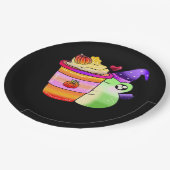 Magische Pumpkin Gewürztrank Latte Lover Pappteller (Schrägansicht)