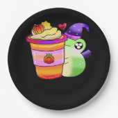 Magische Pumpkin Gewürztrank Latte Lover Pappteller (Vorderseite)