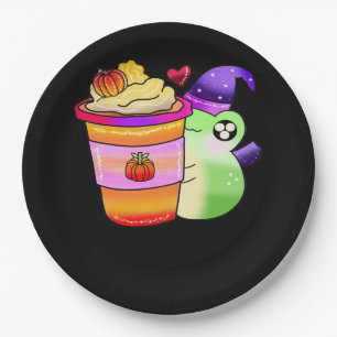 Magische Pumpkin Gewürztrank Latte Lover Pappteller