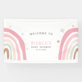 Magische Rainbow Baby Dusche Willkommen Banner (Horizontal)