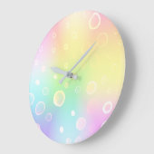 Magische Rainbow-Hochzeit Große Wanduhr (Winkel)