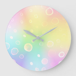 Magische Rainbow-Hochzeit Große Wanduhr