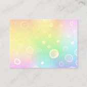 Magische Rainbow-Hochzeit Hinweiskarte (Rückseite)