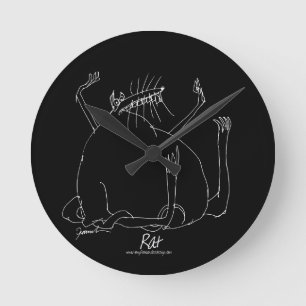 magische Ratte Runde Wanduhr