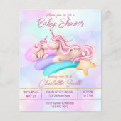 Magische Regenbogen-Einhorn-Baby-Dusche-Budget ein (Vorderseite)