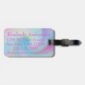 Magische Regenbogen-Einhorn-Gepäckanhänger Gepäckanhänger (Rückseite horizontal)