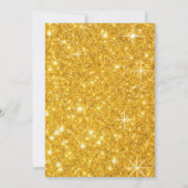 Magische Regenbogen Einhorn Imitate Glitzer Geburt Einladung (Rückseite)