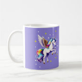 Magische Regenbogen-Einhornkaffee-Tasse Kaffeetasse (Links)