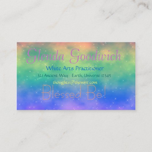 Magische Regenbogen-Standard-Karte Visitenkarte (Vorderseite)