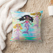 Magische Regenbogenblasen & 3 Baby Mermaids Kissen (Decke)