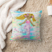 Magische Regenbogenblasen & Baby Girl Mermaids Kissen (Decke)