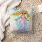 Magische Regenbogenblasen & Baby Mermaids Kissen (Decke)