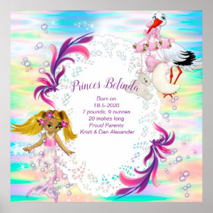 Magische Regenbogenblasen & Baby Mermaids Poster