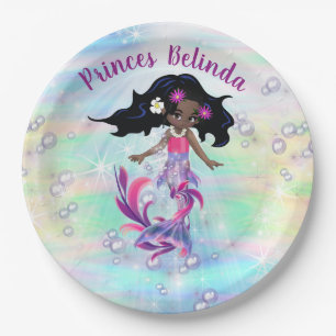 Magische Regenbogenblasen, Einhorndusche Pappteller