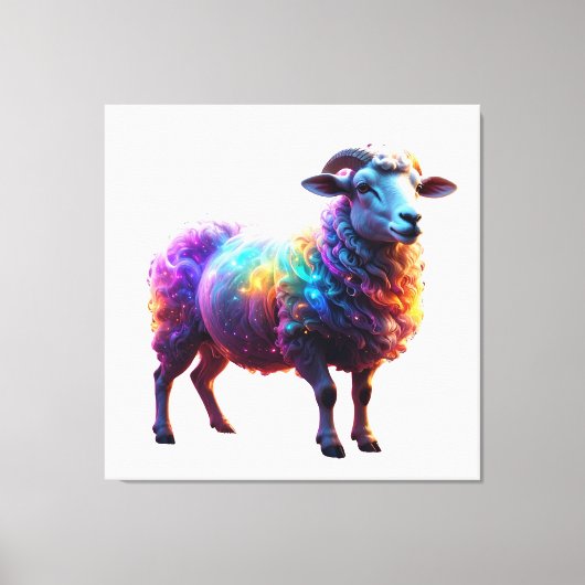 "Magische Regenbogenkunst Leinwanddruck (Vorderseite)