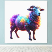 "Magische Regenbogenkunst Leinwanddruck (Insitu (Holzboden))