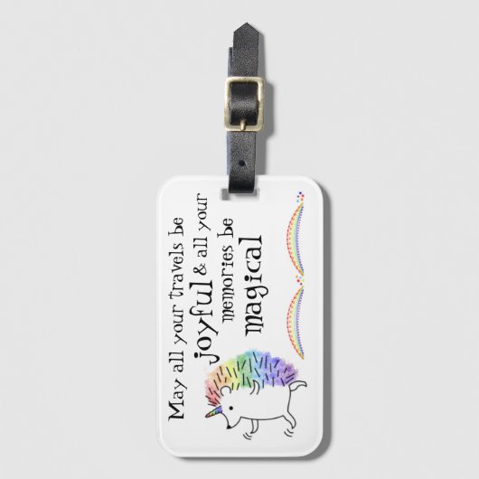 Magische Reise<customize name> Gepäckanhänger (Vorderseite Vertikal)
