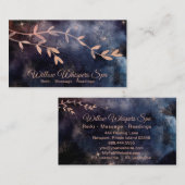 *~* Magische Rosa Aquamarine Himmelsbaumzweig Visitenkarte (Vorne/Hinten)