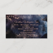 *~* Magische Rosa Aquamarine Himmelsbaumzweig Visitenkarte (Rückseite)