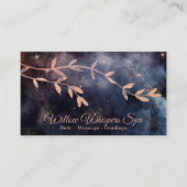 *~* Magische Rosa Aquamarine Himmelsbaumzweig Visitenkarte (Vorderseite)