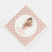Magische Rosa Feenblumen 2. Geburtstag Serviette (Ecke)