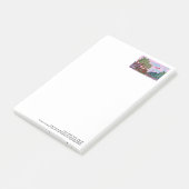 Magische rosa Landschaft mit Zahlen große Post-It Klebezettel (angewinkelt)