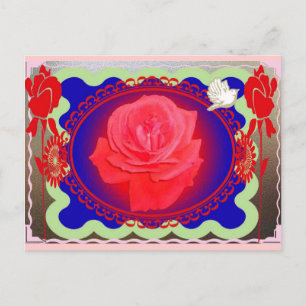 Magische Rose Postkarte