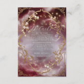 Magische Rose Verzierte Barockdetails Begleitkarte (Vorderseite)