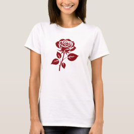 Magische Rote Rose, Naturlover T-Shirt
