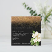 Magische Sand Floral Entschuldigung Karte (Stehend Vorderseite)