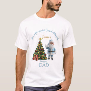 Magische Santa-Geburtstagseinladung T-Shirt