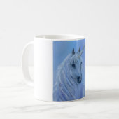 Magische Schale des blauen Einhorns Kaffeetasse (Vorderseite Links)