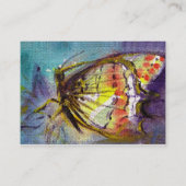 MAGISCHE SCHALTFLÄCHE IN BLAU , Gelb , aquamarin Visitenkarte (Rückseite)