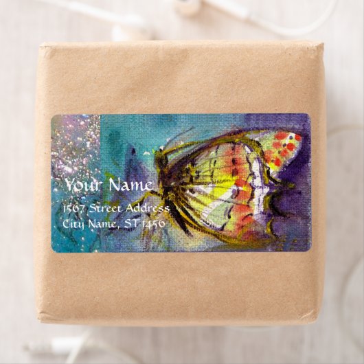 MAGISCHE SCHALTFLÄCHE IN BLAUEN GOLDEN GLITZERN (Insitu)