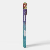 MAGISCHE SCHALTFLÄCHE IN BLAUEN GOLDEN GLITZERN Case-Mate iPhone HÜLLE (Rückseite / Rechts)