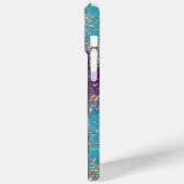 MAGISCHE SCHALTFLÄCHE IN BLAUEN GOLDEN GLITZERN Case-Mate iPhone HÜLLE (Rückseite / Links)