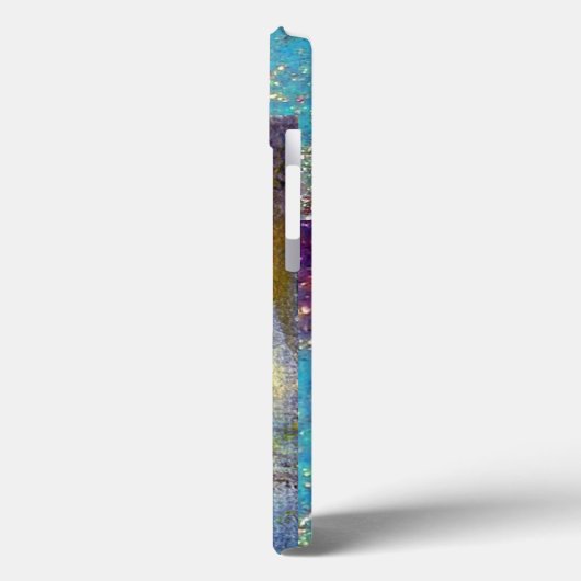 MAGISCHE SCHALTFLÄCHE IN BLAUEN GOLDEN GLITZERN Case-Mate iPhone HÜLLE (Rückseite / Links)