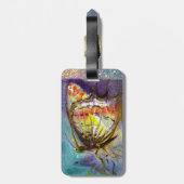 MAGISCHE SCHALTFLÄCHE IN GOLD-GLITZERN GEPÄCKANHÄNGER (Rückseite vertikal)