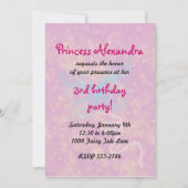 Magische Schloss-Geburtstags-Einladungen Einladung (Rückseite)