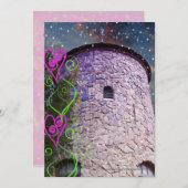 Magische Schloss-Geburtstags-Einladungen Einladung (Vorne/Hinten)