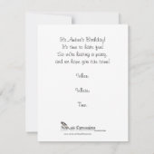 Magische Schlosswatercolor-Party Einladung (Rückseite)