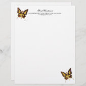 Magische Schmetterlingbrille Briefbogen (Vorne/Hinten)