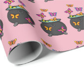 Magische Schmetterlinge aus einem Kessel Geschenkpapier (Rolleneckpunkt)