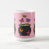 Magische Schmetterlinge aus einem Kessel Kaffeetasse (Mittel)