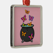 Magische Schmetterlinge aus einem Kessel Ornament Aus Metall (Rechts)