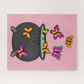 Magische Schmetterlinge aus einem Kessel Puzzle (Horizontal)