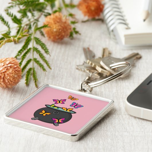 Magische Schmetterlinge aus einem Kessel Schlüsselanhänger (Seite)