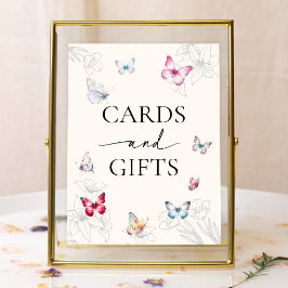 Magische Schmetterlinge Brautparty Karten und Gesc Poster